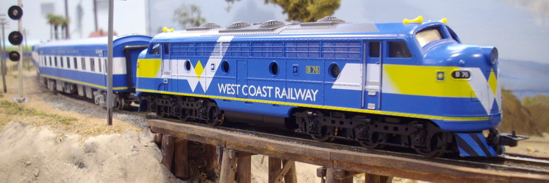 West Coast Railway B Class diesel. Murranbilla, Waverly Exhibition, June 2009.