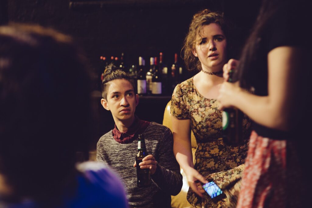 Beers and Trees, a play by Allee Richards. Performed at La Mama. Photo: Darren Gill.