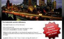 First version. Melbourne City Locksmiths website, August 2013.